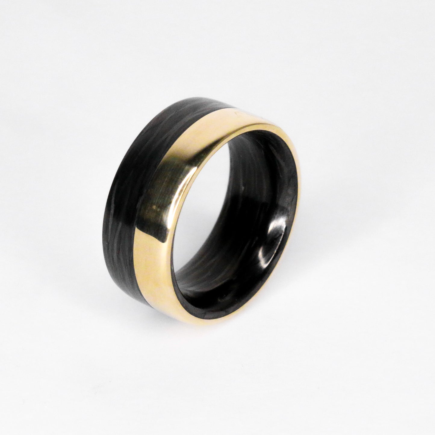 New - Split Carbon Fiber Gold Band